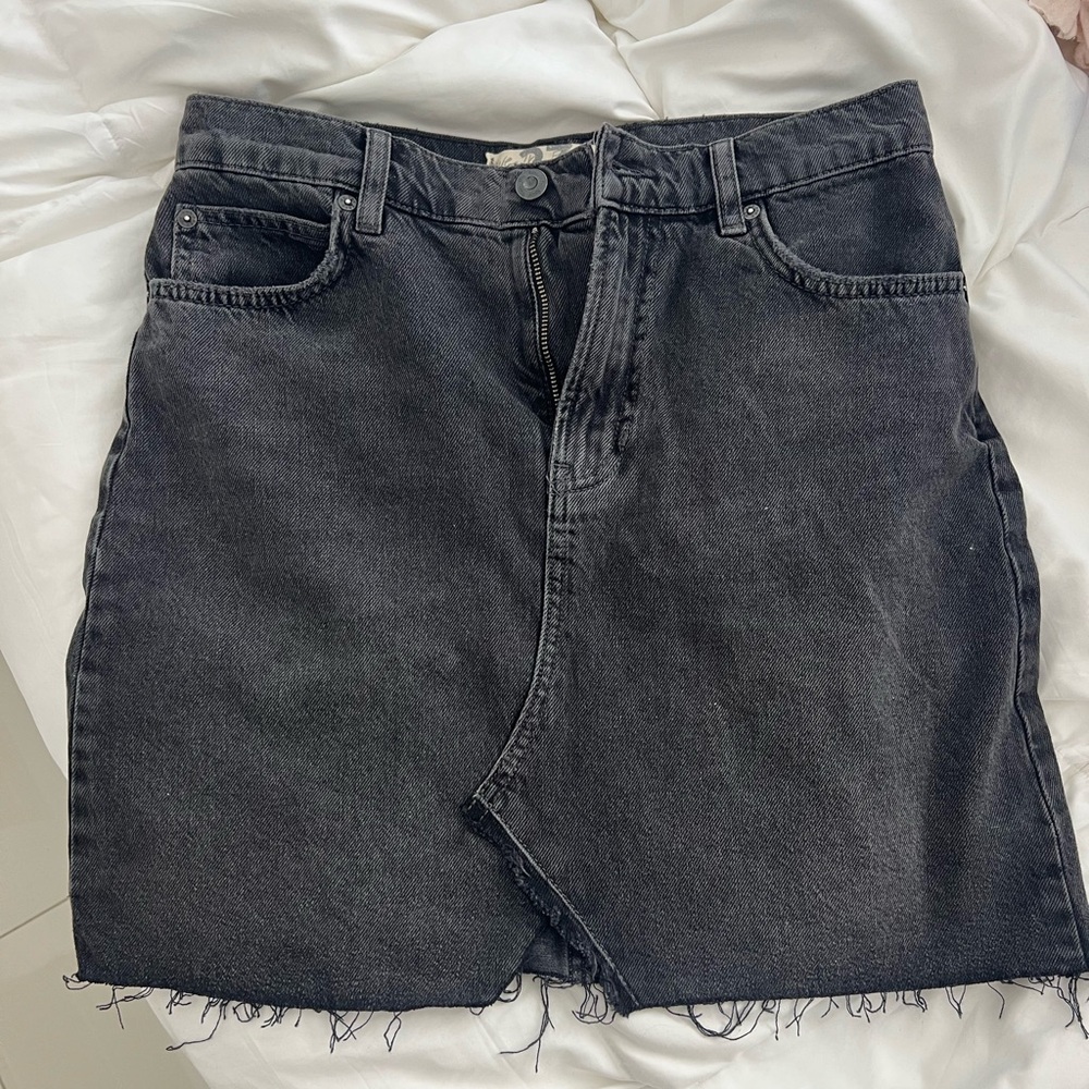 Black Jean skirt